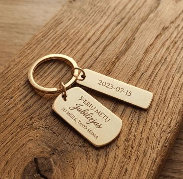 graviruotas pakabukas jubiliejaus proga