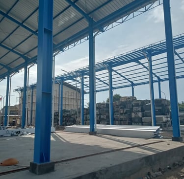 Projek Atap Baja Ringan Gudang PLN