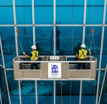 bmu maintenance services in ksa, cradle saudi arabia, bmu maintenance, gondola repairs, BMU
