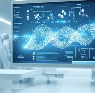 a monitor screen of a medical device.