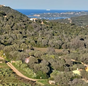 Vista desde Sole Ruju sobre el Golfo de Cugnana