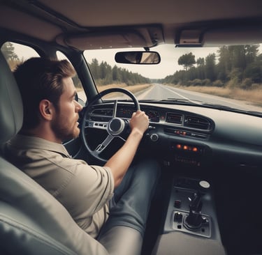 A professional driver from El Clasico Cab waiting for passengers.