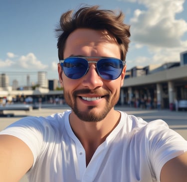 A satisfied customer enjoying a luxury treatment at home.