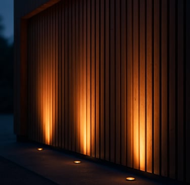 Timber Facade lighting