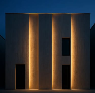 Golden Twilight Facade