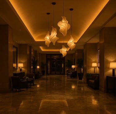 Luxurious hotel ambiance 