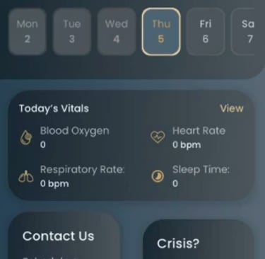 App based daily check patient checkin for PTSD and Depression to anticipate suicidality