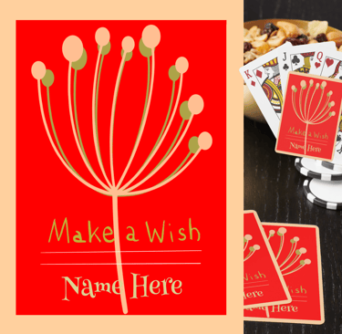 Playing Cards, Personalize Name template
