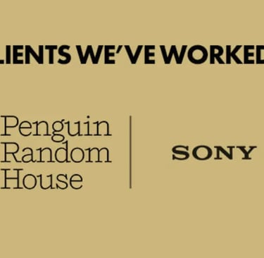 Our clients include Atlantic Records, Channel 4, NSPCC, Penguin Random House, Sony, Universal