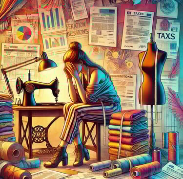 Une créatrice face aux défis croissants de l'entrepreneuriat : entre lourdes obligations fiscales, administratives écrasantes