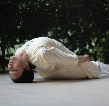 a women doing yogasnas called vipritkarni