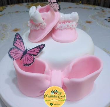 babyshower revelacion de genero niña cumpleaños torta celebracion lima pasteleria queti