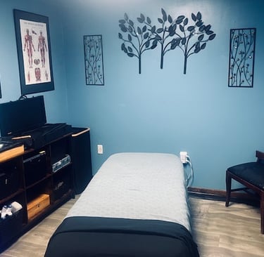 Therapeutic Massage and Holistic Bodywork Treatment Room