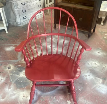 Red Rocking Chair