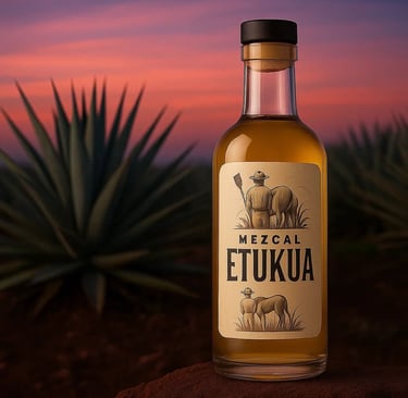 Agave madurando en el campo listo para cosecha en la producción de mezcal