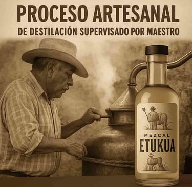 Control cuidadoso de temperatura durante destilación tradiciona