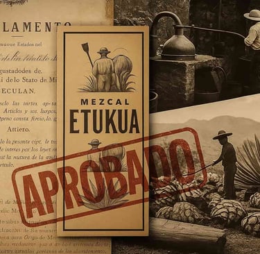 Composición de documentos regulatorios históricos y escenas de producción de mezca