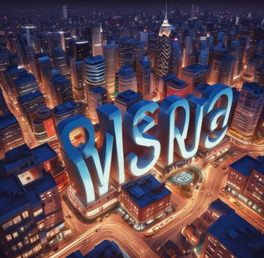 Bright electronic billboards and advertisements illuminate the bustling urban environment in an area crowded with vehicles and people. The signs include various brands, and the scene captures the vibrancy and energy of a commercial hub.