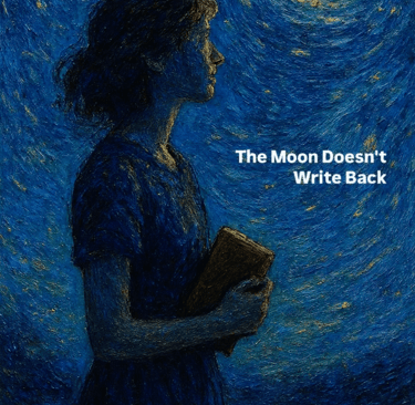 The Moon Doesn't Write Back | Promotional post | Reverie's Realm instagram | Aarushi Jain Writes