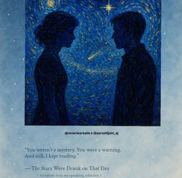 The Moon Doesn't Write Back | Promotional post | Reverie's Realm instagram | Aarushi Jain Writes