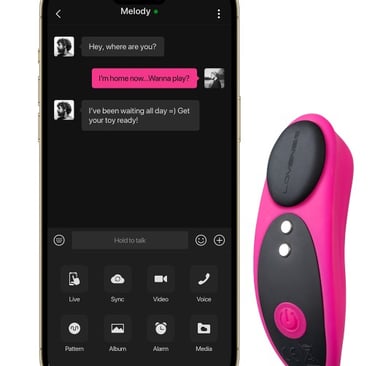 a lovense ferri showing it can be remotely controlled