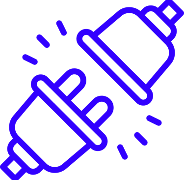 Symbole de l'installation ; branchez - écoutez