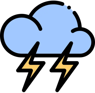 orage et tempête