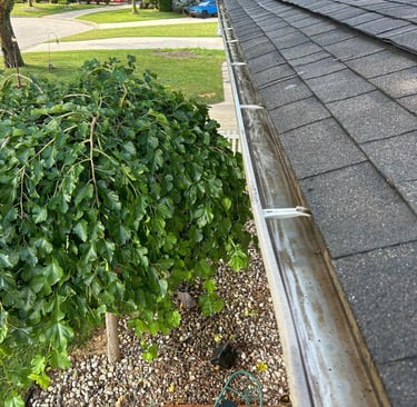 a photo of clean gutters