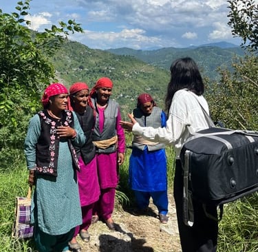 Four women in traditional dress