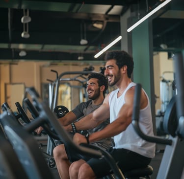 Homme en salle de sport