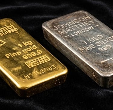 zlata a strieborna tehlicka