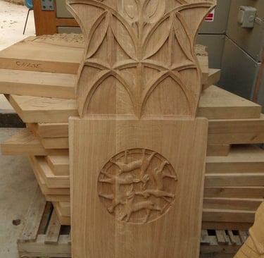 Pancras Lane Benches by Sarah Liptrot - Protective Bat and Hares