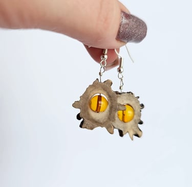 Amber earrings
