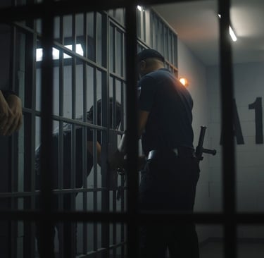 two people in jail cell