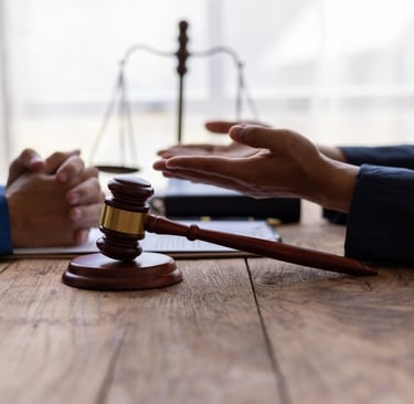 judge meeting with lawyer