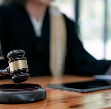 judge with gavel