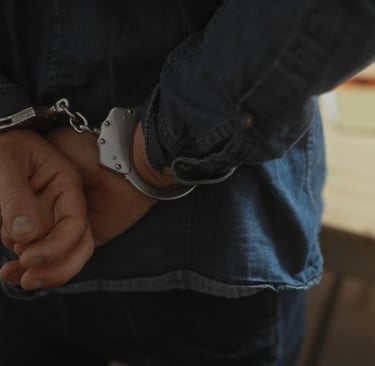 man in handcuffs