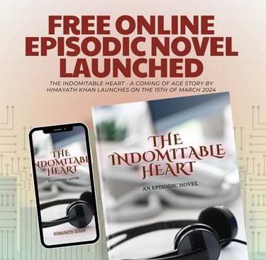 a photo announcement of free online episodic novel launch