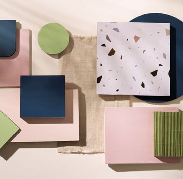 Sélection de matériaux pour la décoration d'intérieur
