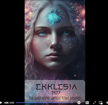 ethereal young woman seated in meditation, with a radiant starburst at the center of her mind 