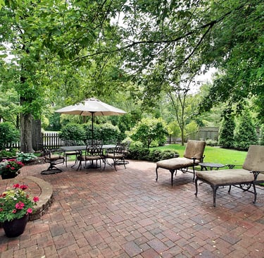 Stunning paver patio installation by West Linn Concrete, creating a relaxing outdoor living space.