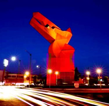 Coyote Hambriento Monumento en Ciudad Nezahualcóyotl