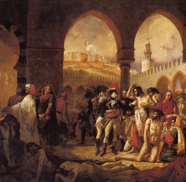 Bonaparte Visiting the Plague Victims of Jaffa - 1798 Antoine-Jean Gros 