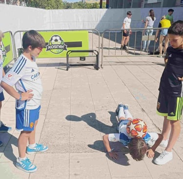 Espectáculos de fútbol para comuniones en Barcelona