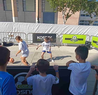 Fiesta temática de fútbol en Barcelona