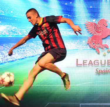 soccer freestyle jugglers in Barcelona