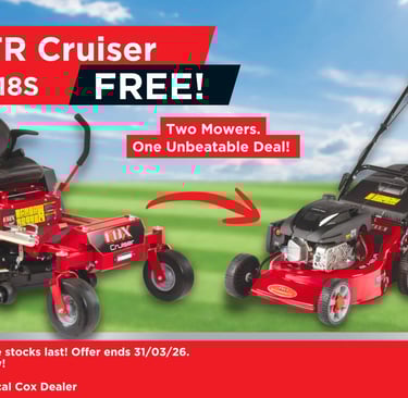 Cox Mowers ZTR Cruiser specials
