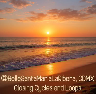release of stagnant energy and the closure of past cycles. A peaceful image for the 'Closing Cycles