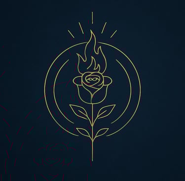 spiritual cleansing, emotional release, and purification through fire. transmutation
