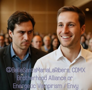 male friendship envy energy vampirism conference scene successful man